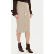ViCOLO Midi sijonas 55017S Smėlio Regular Fit