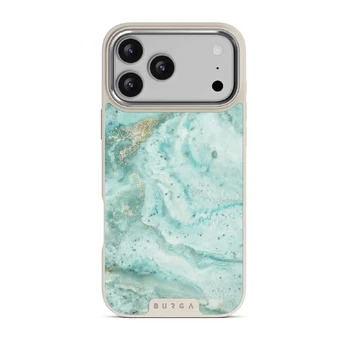 Uluwatu Waves - Teal iPhone 17 Pro Max Case, Elite Light (MagSafe) / Silver