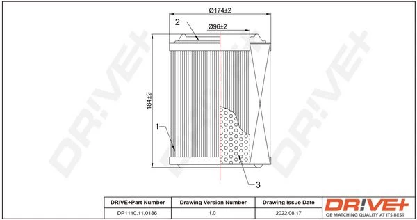 Oro filtras Dr!ve+ DP1110.10.0286