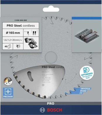Bosch PRO for Steel cordless 165x20x1.6x36T