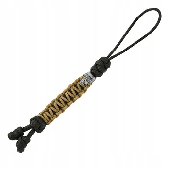 M-tac Loopy Snake Skull Paracord Lanyard - Black