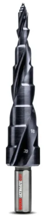 Pakopinis grąžtas RUKO HSS UltimateCut FlowStep Ø6-20mm