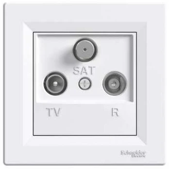 „Schneider Electric Pass-through RTV-SAT“ antenos lizdas 4dB baltas - EPH3500221