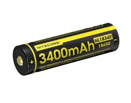 Nitecore 18650 Microusb 3400mah akumuliatorius