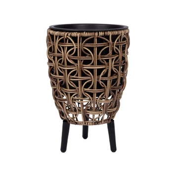 Vazonas WICKER 21x21xH32cm, ruda