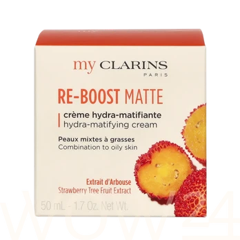 Veido kremas Clarins Re-Boost Matte, 50 ml, moterims