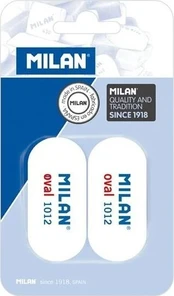 2 ovalios trintukės Milan, mokyklinės, baltos