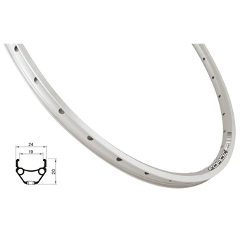 Ratlankis Force Classic 26" (559x19) // 32H (aliuminis, sidabrinis)