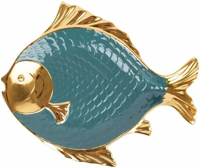 Home4You Plate GOLDFISH 38x34cm, žalias