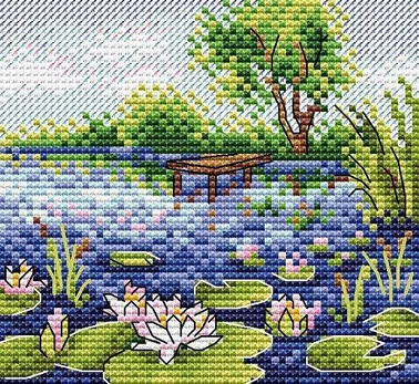 Cross-stitch kit "Water lilies" SM-659