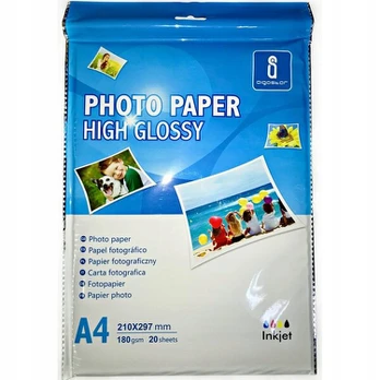 Fotopopierius Aigostar High Glossy, 180 g/m², A4, 20 lapų