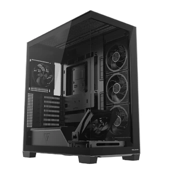 MODECOM kompiuterio korpusas VOLCANO STELLAR PLUS ARGB MIDI 5F Juoda