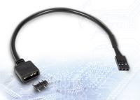 Inter-Tech Adapteris 1x 3pin 5V RGB -> 1x VDG-Anschluss, 20cm retail