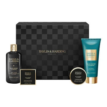 Baylis & Harding Black Pepper & Ginseng Body Care Gift Set 4 pcs