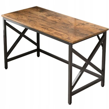 Pramoninis kompiuterio stalas rustic brown