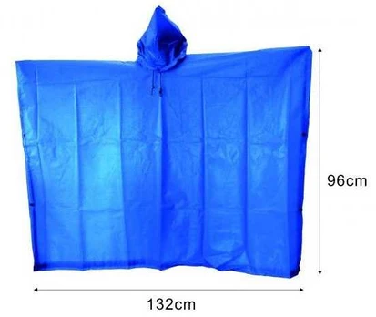 Lietpaltis, mėlynas, ilgis 96 cm, plotis 132 cm
