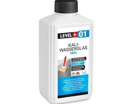 Skystas stiklas LEVEL+ 01 KALI-WASSERGLAS, 1 l, kalio silikato