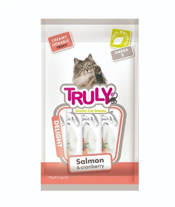 Truly - Cat Creamy Lickable Salmon &amp; Cranberry 70g - (WP11379)