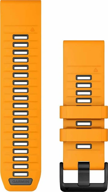 Garmin QuickFit® 26 Watch Bands, Spark Oranžinis/Graphite Silicone