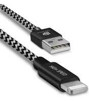 Juodas USB - Lightning 100cm 2.1A laidas "Dux Ducis K-One"