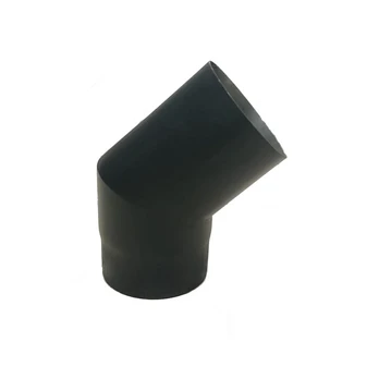 Dūmtraukio alkūnė Wadex, juoda, 120 mm, 45 °