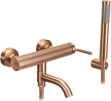 Vonios maišytuvas su dušo komplektu REA Argon, Brushed Copper