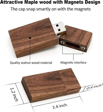 USB laikmena 5 vnt. riešutmedžio Usb atmintinės 3.0/8gb