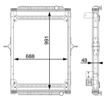MAHLE CR891000S Radiatorius, variklio aušinimas