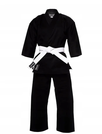 Evolution juodas karate kimono karatega 8 oz + diržas 160 cm