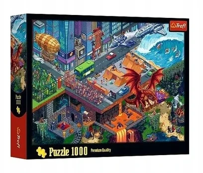 Trefl Dėlionė 1000 Miasto Pixel 10986