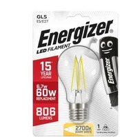 Energizer LED filamentas GLS E27 S9026 lemputė kaina