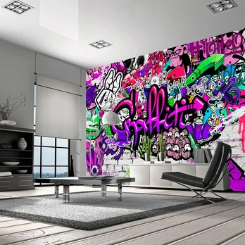 Artgeist Fototapetas - Violetinė Graffiti