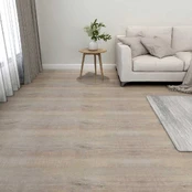 Grindų lentos 55 pcs Taupe 5,11 m² PVC kaina