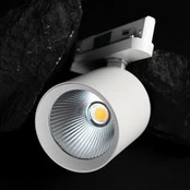 SLC LED bėgių taškinis apšvietimas "Fox", baltas, 3 000 K, 3 fazių bėgių