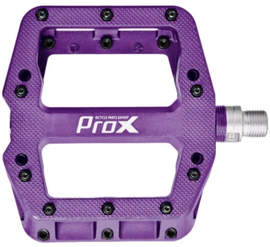 Pedalai ProX Base Pro 26 plastikas Pins axle Cr-Mo violetinė