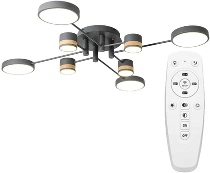 Lubinis šviestuvas Toolight Šviestuvas lubinis Pilkas APP528-8C