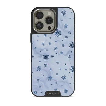 Ice Queen - Snowflakes iPhone 16 Pro Case, Elite Dark (MagSafe) / Silver