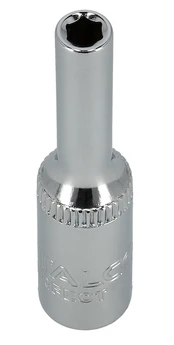 Ilga šešiakampė galvutė 4mm 1/4" CrV