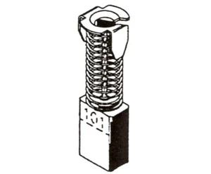 Šepetėlis Haushalt, 6 mm x 10 mm x 16 mm, 2 vnt.
