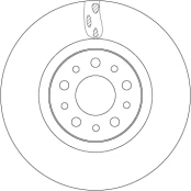 TRW DF6933 Brake Disc kaina