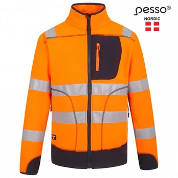 Džemperis didelio matomumo CL2 FL02 oranžinė/t.mėlyna S, Pesso