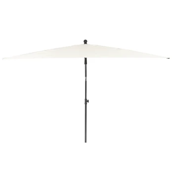 Sodo skėtis Patio, 210 cm x 140 cm, balta/smėlio