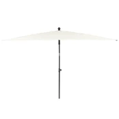 Sodo skėtis Patio, 210 cm x 140 cm, balta/smėlio kaina
