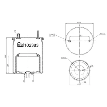 Pneumatinės pakabos kamera FE102383