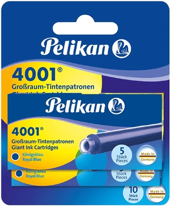 Kapsulė Pelikan Ink Cartridges, mėlyna, 5 vnt.
