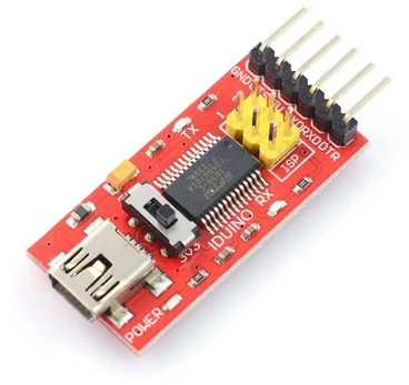 Openplatform Keitiklis USB-UART FTDI FT232RL miniUSB + USB laidas