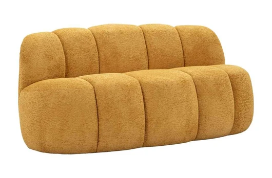 Sofa Ball, 2 vietų, Geltona, 145 × 69 × 80 cm