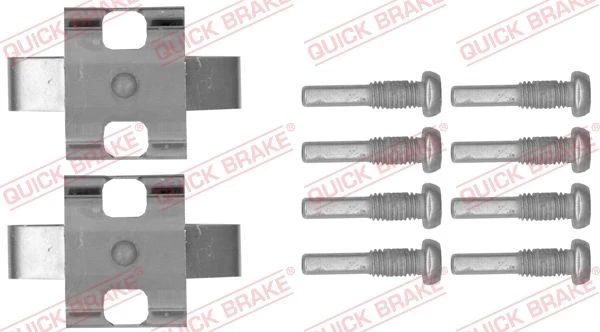 Priedų komplektas, diskinių stabdžių trinkelės QUICK BRAKE 109-1802