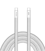 Kabelis Verbatim Sync & Charge SoftTouch USB-C į USB-C 60W PD3.0 120cm baltos spalvos 30274