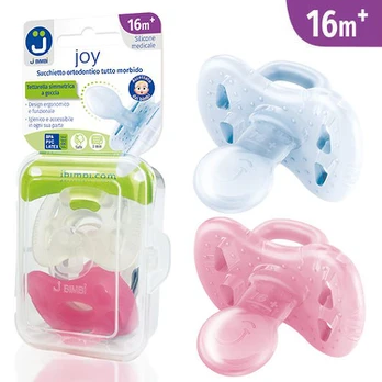 Čiulptukas JBimbi Joy 16m+ Transparent-Rose